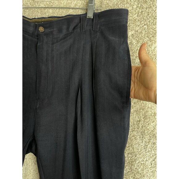 TOMMY BAHAMA Tropic Pants Men's Silk Blue 42 Flat Front - Picture 7 of 10